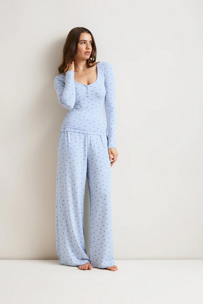 Pyjama Baby Bleu Floral