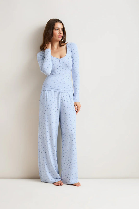 Pyjama Baby Bleu Floral